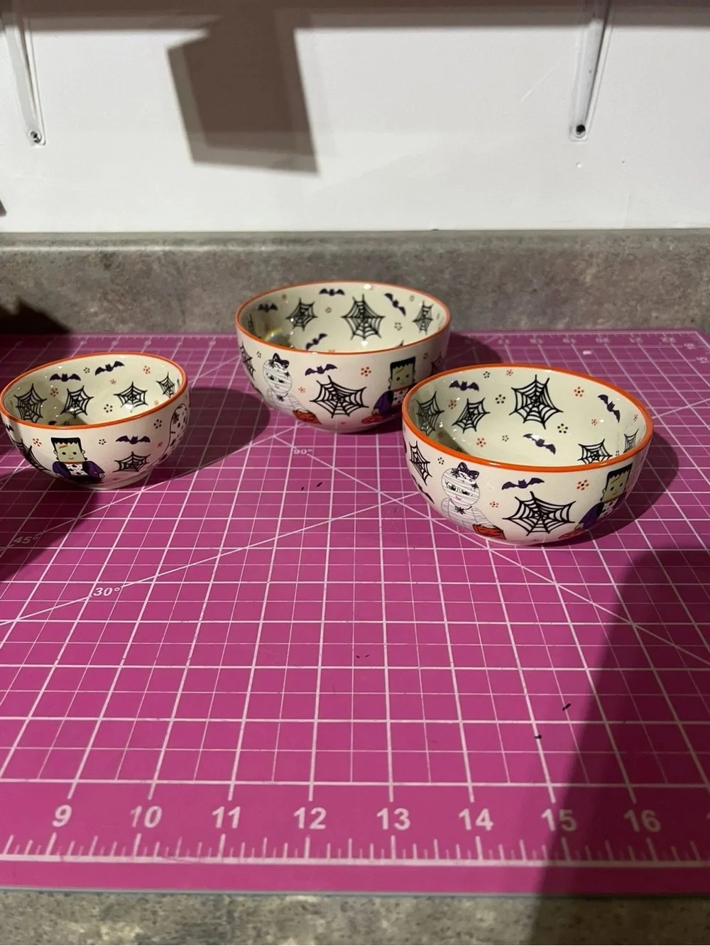 Temptations Boofetti Ceramic prep Nesting Bowls - set of 3